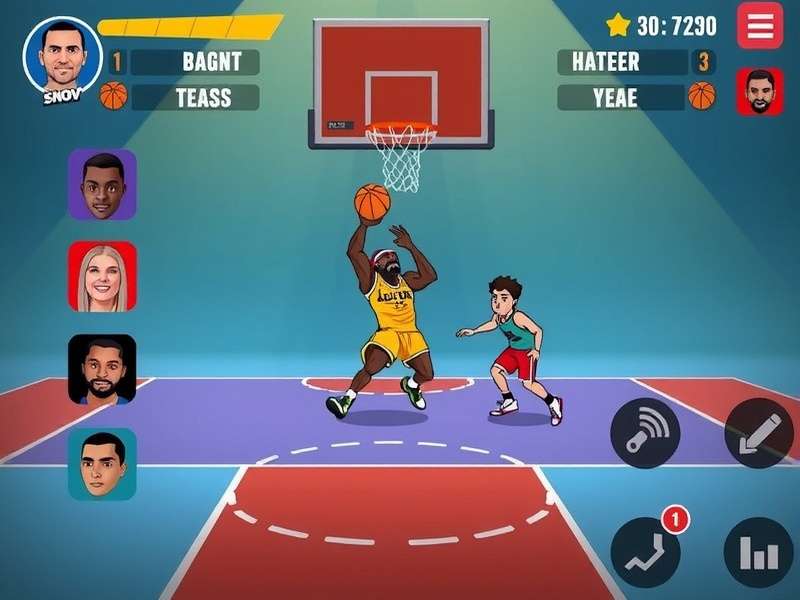 Mumbai Dunk Masters multiplayer gameplay